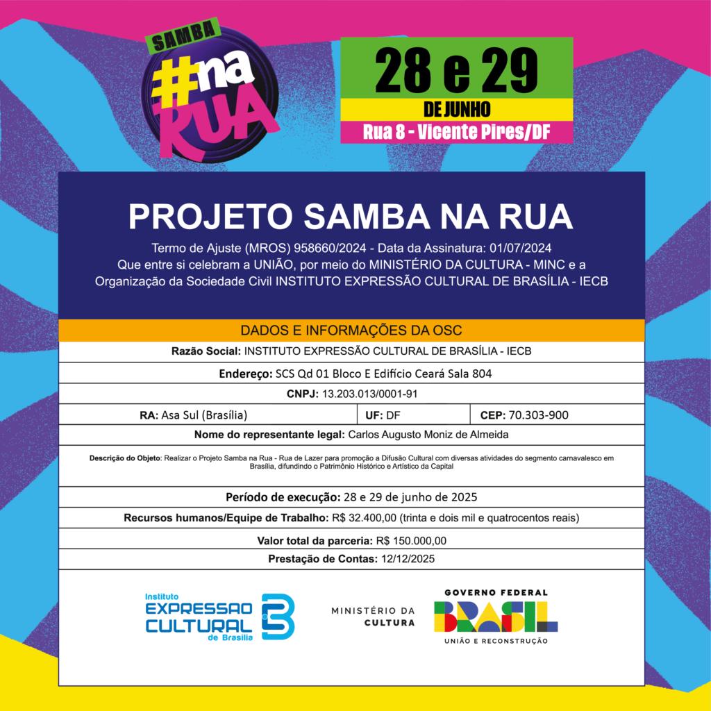 Banner referente à Prestaçao de Contas do projeto. Trata-se da Transparência Ativa